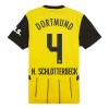 Maillot de Supporter Borussia Dortmund N. Schlotterbeck 4 Domicile 2024-25 Pour Enfant